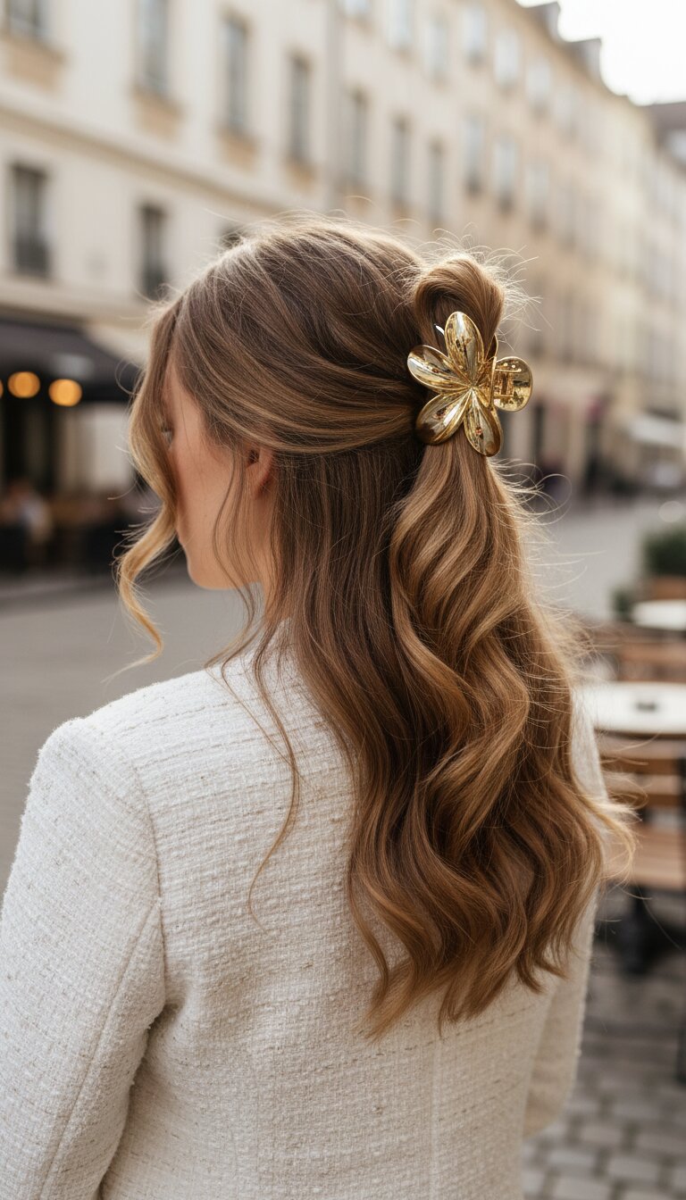 VORALIE rhinestone sparkle clips lifestyle photo — hair accessories for women