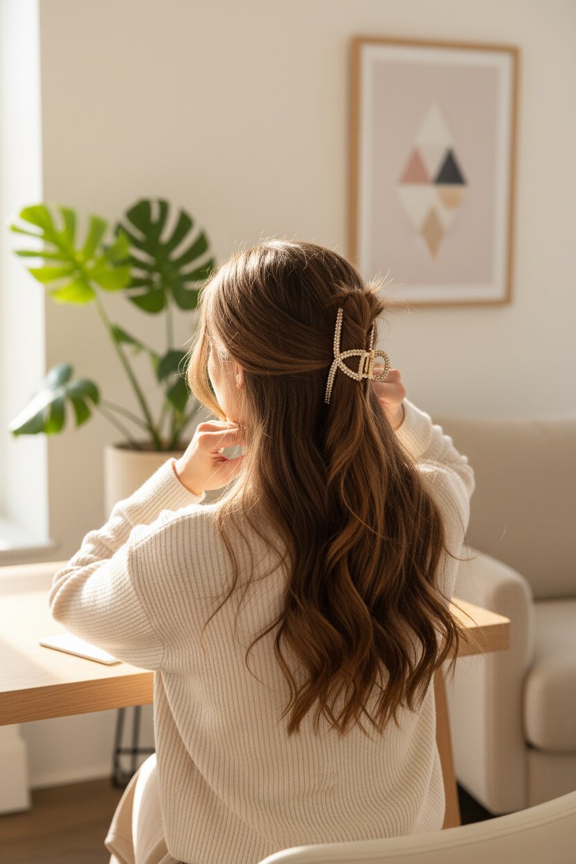 VORALIE Sparkle Clips and Bows collection — premium rhinestone hair clips and bow accessories