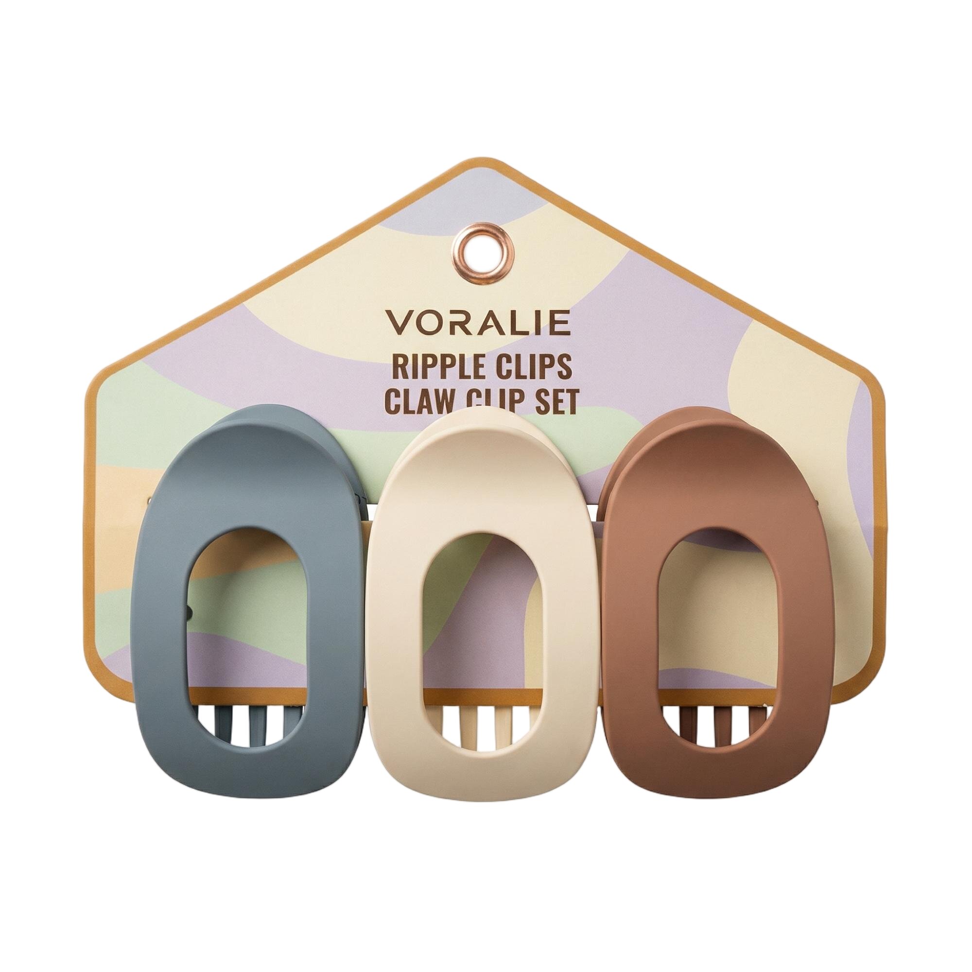 VR-23 Ripple Clips Claw Clip Set (Pastel)
