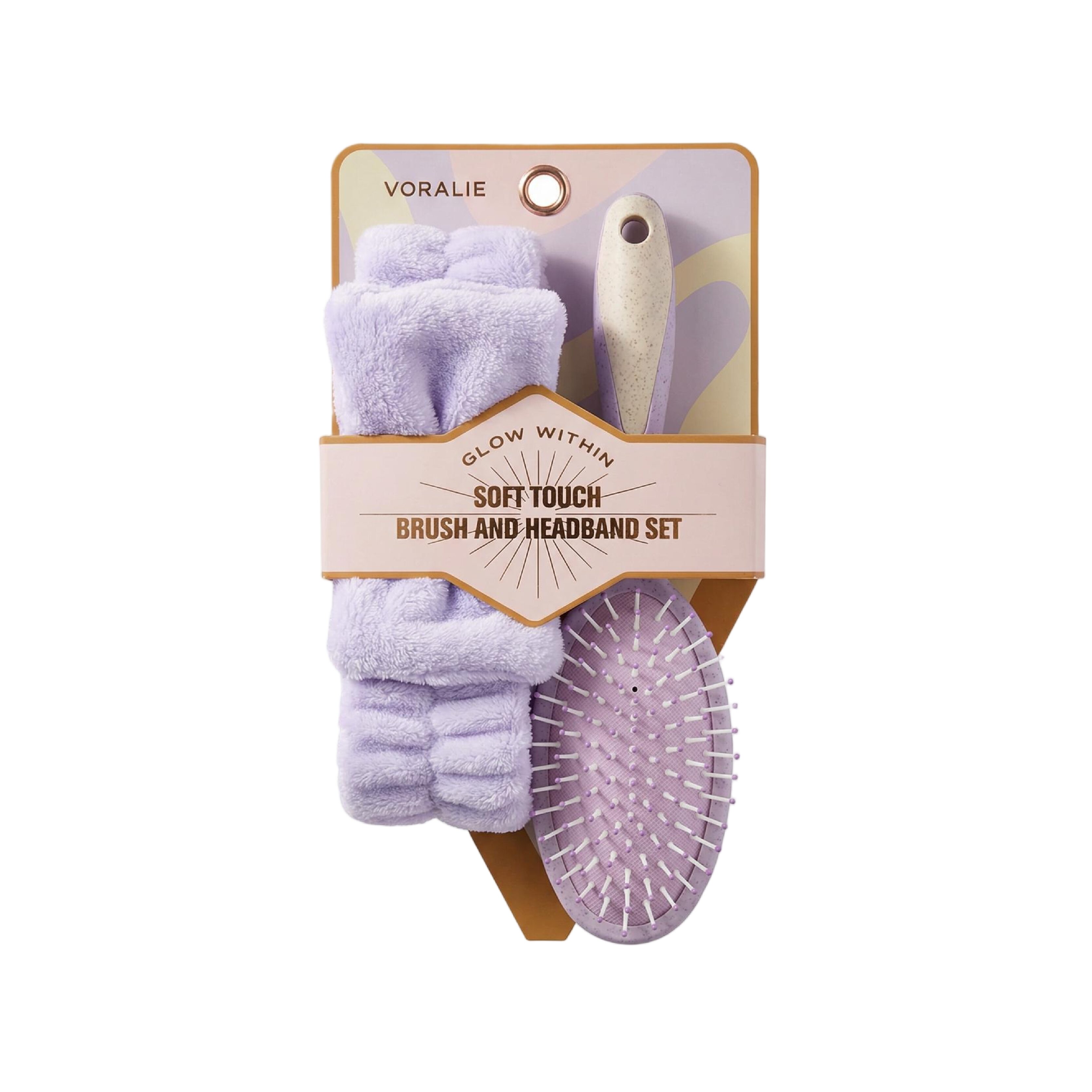 VR-16 Soft Touch Brush & Headband Set (Purple)