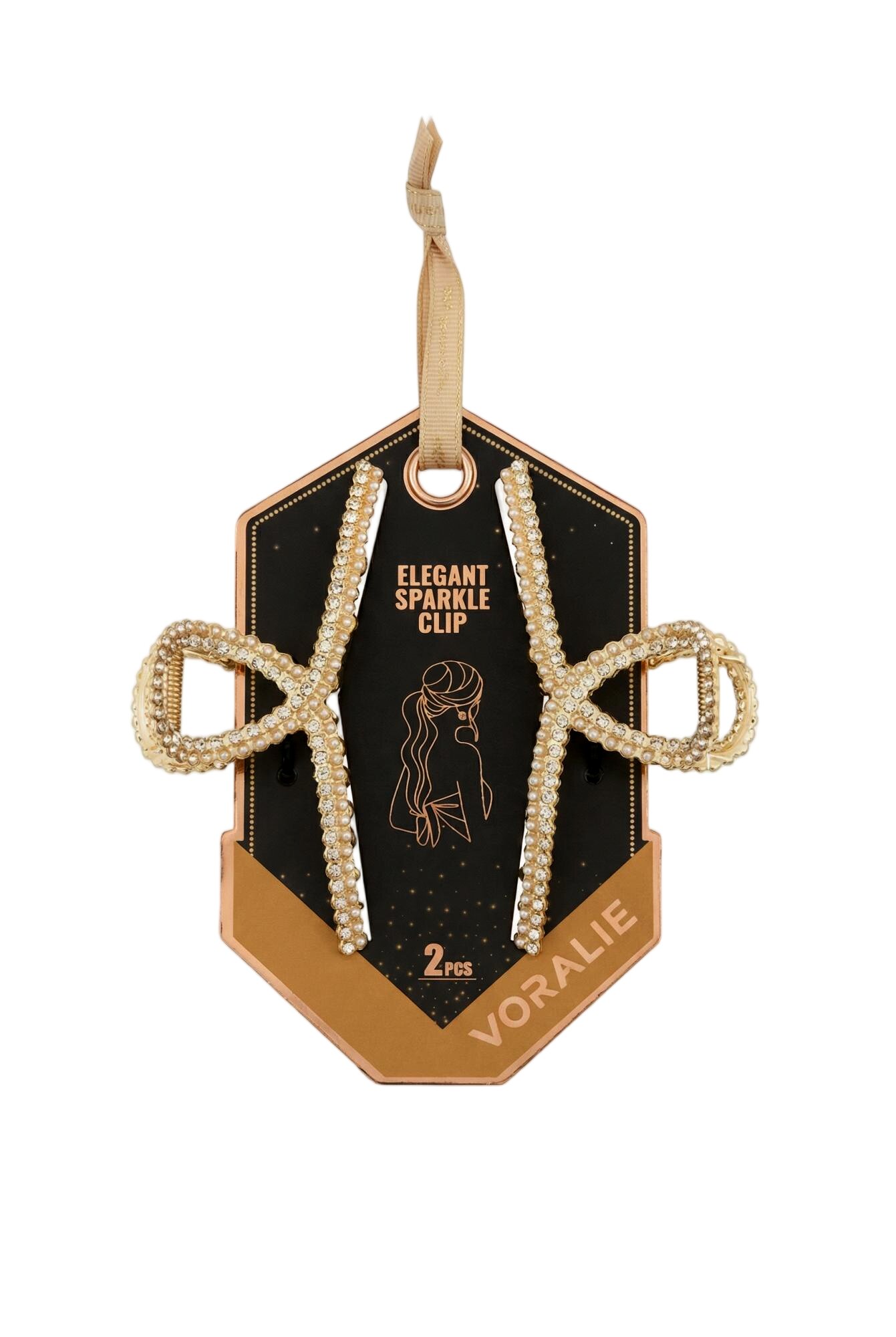 VR-49 Elegant Sparkle Clip (Gold)