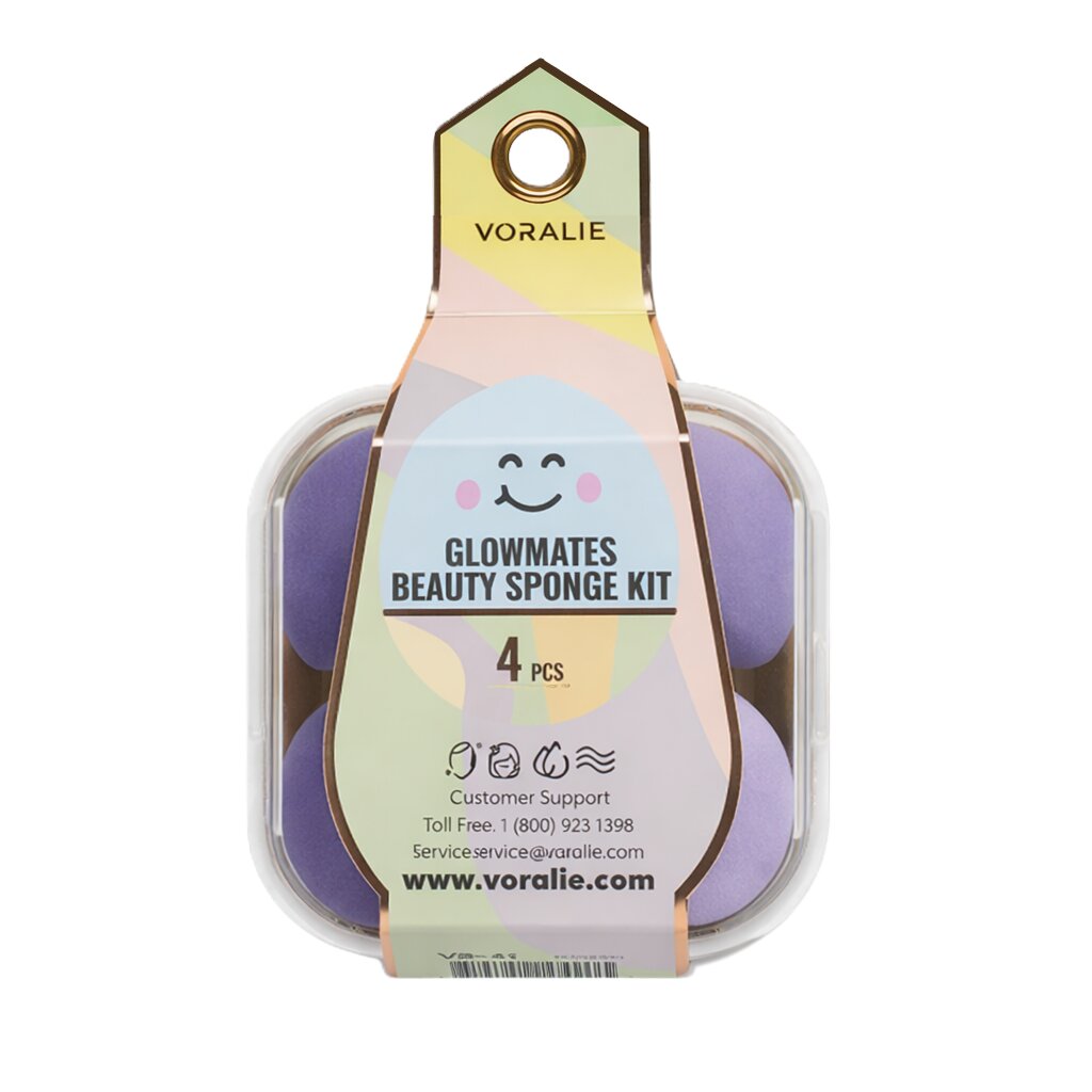 VR-42 GlowMates Beauty Sponge Kit (Purple)